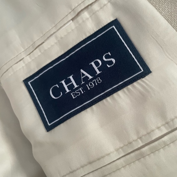 Chaps Lapel Blazer with Shoulder Pads - Picture 6 of 10